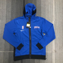 2022 76ERS Player GI Blue Zip hoodie Jacket