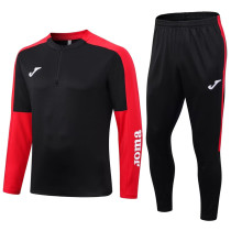 2023 JOMA Black Red Half Pull Tracksuit #3 (半拉链)