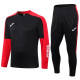 2023 JOMA Black Red Half Pull Tracksuit #3 (半拉链)