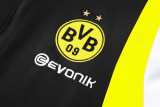 23-24 Dortmund Black Jacket Tracksuit #A698