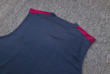 23-24 PSG Royal Blue Tank top and shorts suit #D786