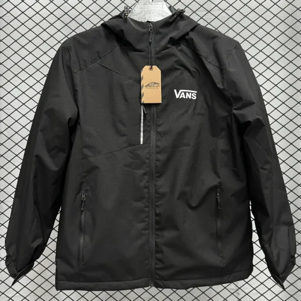 2024 VANS Thickened warm Black Outdoor Jackets #F7加绒冲锋衣