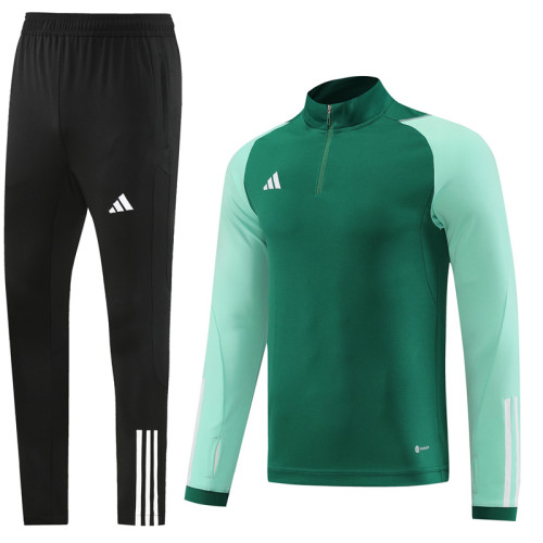 2023 AD Green Half Pull Tracksuit #AB05 (半拉链)