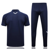 23-24 Marseille Royal Blue Polo Tracksuit #C990