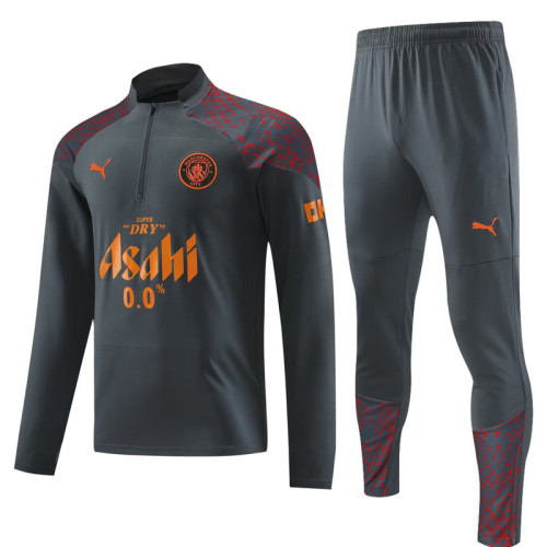 23-24 Man City Grey Half Pull Tracksuit (半拉链)