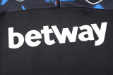 2023 West Ham Black Kids Half Pull Tracksuit (童装) (半拉链)