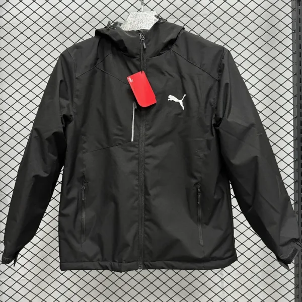 2024 Puma Thickened warm Black Outdoor Jackets #F10加绒冲锋衣