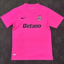 24-25 Sporting Lisbon Pink Fans Soccer Jersey