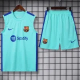 23-24 BAR Lake Blue Tank top and shorts suit