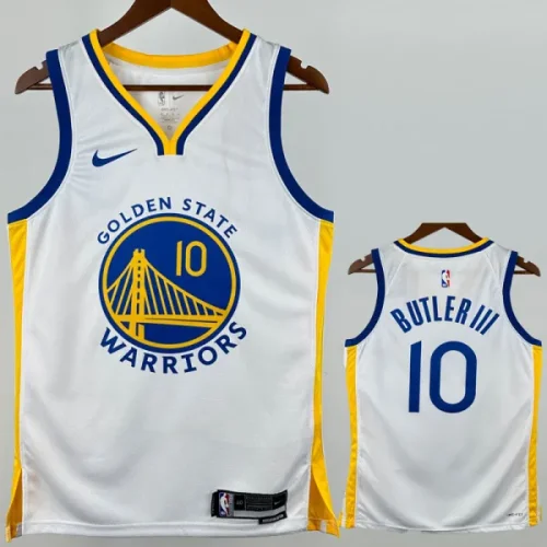 22-23 WARRIORS BUTLERI #10 White Top Quality Hot Pressing NBA Jersey (V领)