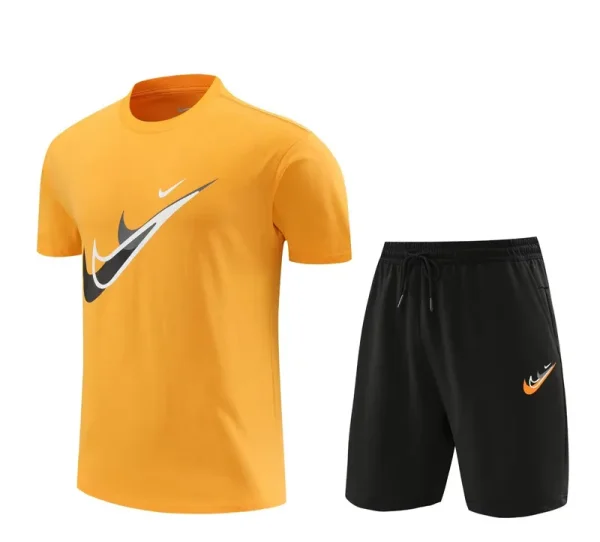 2024 NK Yellow Training Short Suit (100%Cotton)纯棉