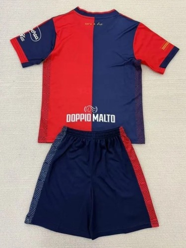 24-25 Cagliari Home Kids Soccer Jersey