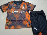 23-24 Marseille Third Kids Soccer Jersey