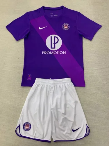24-25 Toulouse FC Home Kids Soccer Jersey