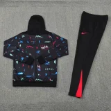 24-25 Portugal Black Hoodie Tracksuit (卫衣套装)