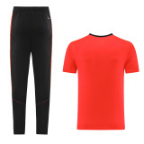 2023 AD02 Orange Short-sleeved Trouser Suit