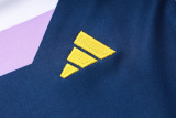 23-24 RMA Grey White Half Pull Tracksuit #B723(半拉链)