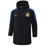 24-25 Argentina Black Windbreaker Fabric Cotton Coat #G187(金标)