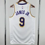 22-23 Lakers JAMES JR. #9 White Top Quality Hot Pressing NBA Jersey(圆领)