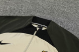 23-24 BAR Beige Yellow Half Pull Tracksuit (半拉链)