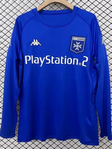 2003-2004 A] Auxerre Away Long Sleeve Retro Soccer Jersey (长袖)