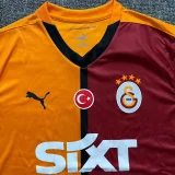 24-25 Galatasaray Home Fans Soccer Jersey *右袖广告
