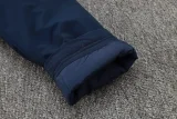 24-25 Palmeiras Royal Blue Hooded Windbreaker Fabric Cotton Coat #G234