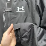 2024 Under Armour Black Outdoor Jackets #F4加绒冲锋衣