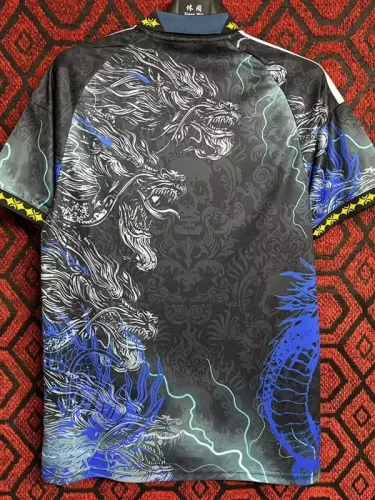 24-25 RMA Black Blue Special Edition Fans Soccer Jersey #闪电龙