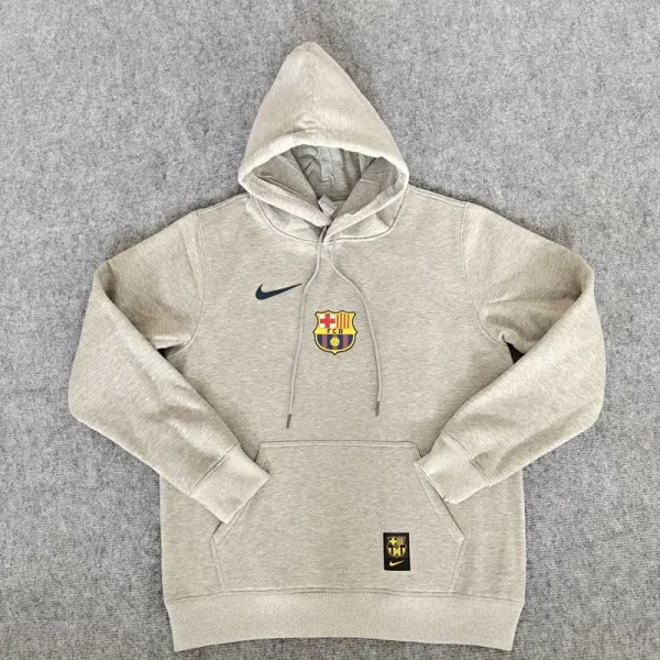24-25 BAR Grey Hoody 灰色(加绒)彩标