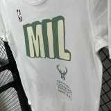 T115 Bucks MIL White High Quality Casual T-Shirt