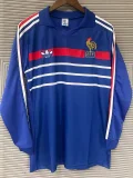 1984-1986 France Home Long Sleeve Retro Soccer Jersey (长袖)