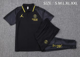 23-24 PSG Jordan Black Polo Tracksuit #C1011