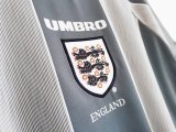 1996 England  Away Soccer Retro Jersey