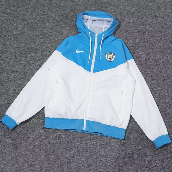 24-25 Man City Blue White Windbreaker