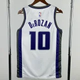 22-23 Kings DEROZAN #10 White Top Quality Hot Pressing NBA Jersey