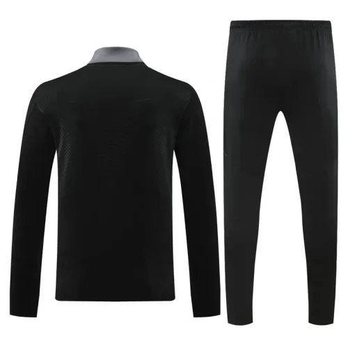24-25 Al-Nassr Black Half Pull Tracksuit (半拉链)