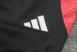 24-25 Man Utd Blue red Half Pull Tracksuit (半拉链)