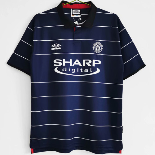 1999-2000 Man Utd Away Retro Soccer Jersey