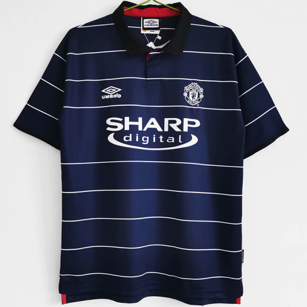 1999-2000 Man Utd Away Retro Soccer Jersey