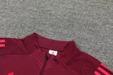24-25 Bayern Deep Red Half Pull Tracksuit (半拉链)