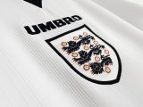 1996 England  Home Retro Soccer Jersey