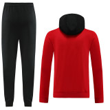 23-24 NK Black Red Hoodie Jacket Tracksuit #NM06