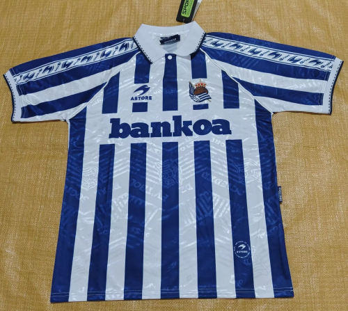 1994-1995 Real Sociedad Home Retro Soccer Jersey