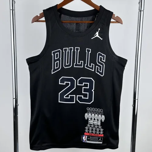 BULLS JORDAN #23 Black Glory Edition Top Quality Hot Pressing NBA Jersey 荣耀版