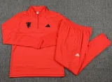 24-25 Man Utd Red Half Pull Tracksuit (半拉链)