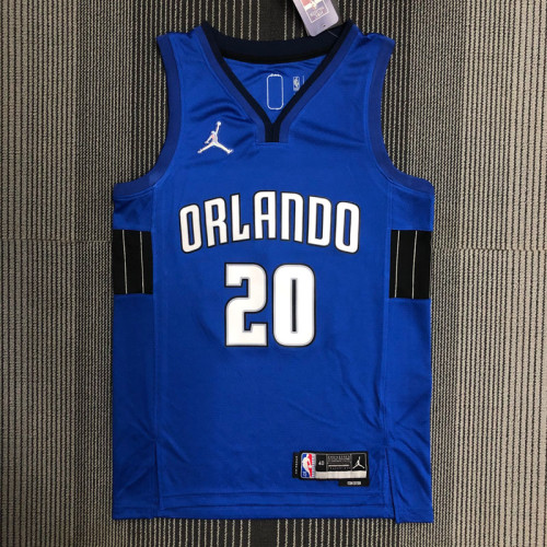 21-22 Magic FULTZ #20 Blue Trapeze Edition Top Quality Hot Pressing NBA Jersey
