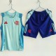 24-25 Flamengo Light green Tank top and shorts suit  背心套装