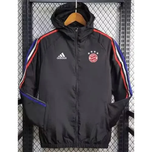 24-25 Bayern Black Windbreaker