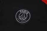 24-25 PSG Black Kids Half Pull Tracksuit (童装)(半拉链)